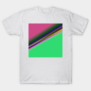 green pink blue yellow texture art T-Shirt